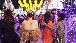 (IG:@326n.h) 2023台北元宵节【No Bra Walk】No Bra｜台湾元宵节｜台湾元宵节｜대만등불축제｜4K